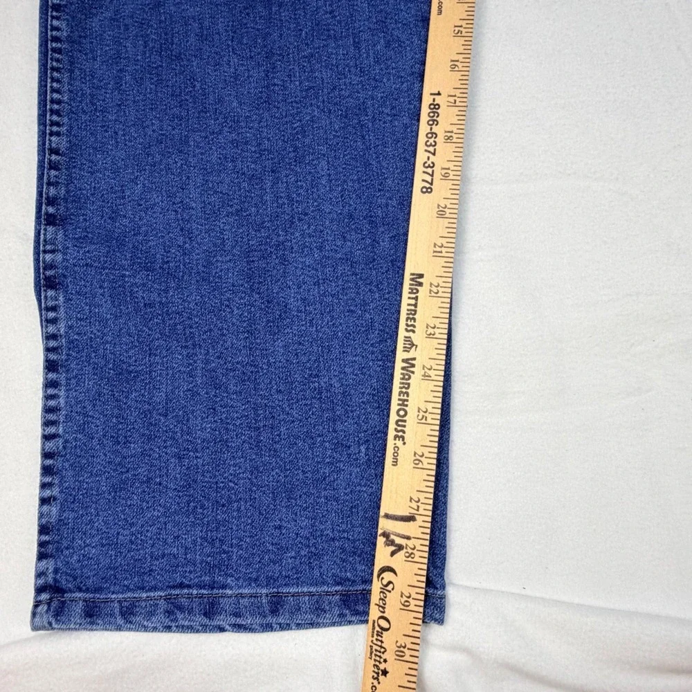 Wrangler Rugged Wear Jeans Mens 46x28 Blue Straight Leg Denim Pants
